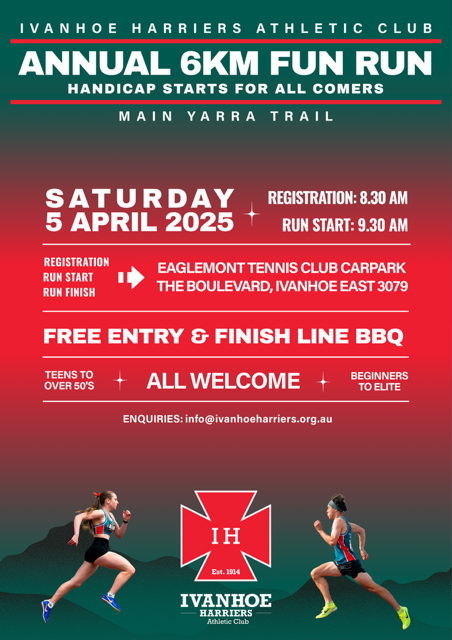 Poster containing details of when and where the event is